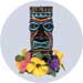 tiki candle centerpiece