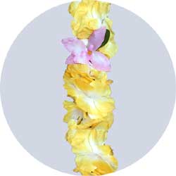 yellow orchid headband