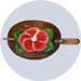 luau hair clip