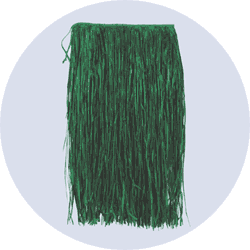 plus size green hawaiian grass hula skirt
