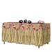 tan raffia grass table skirts