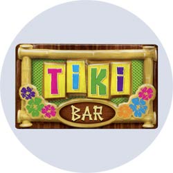 tiki bar sign decoration