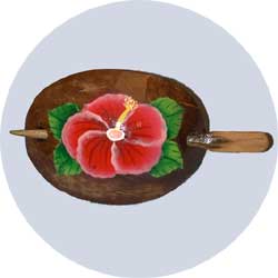luau hair clip